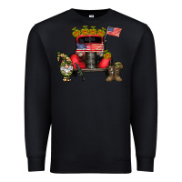 Black america soldier truck Premium Sweatshirt - CowhideDigitalArt