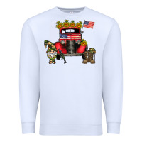 White america soldier truck Premium Sweatshirt - CowhideDigitalArt