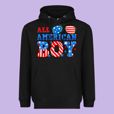 All American Boy Heavyweight Hoodie Designed By Neo Western