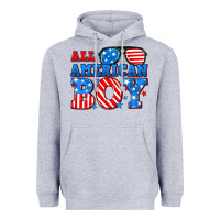 Heather Grey All American boy Heavyweight Hoodie - Neo Western