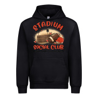 Black stadium social club football Urban Hoodie - MaliasSmallBusiness