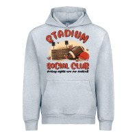 Heather Grey stadium social club football Urban Hoodie - MaliasSmallBusiness