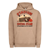 Pigment Burro stadium social club football Urban Hoodie - MaliasSmallBusiness