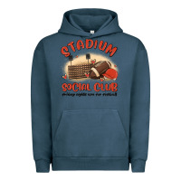 Pigment Midnight Navy stadium social club football Urban Hoodie - MaliasSmallBusiness