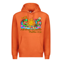 Carrot with god all things are possible summer Premium Hoodie - AdoDesignShop
