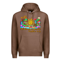 Chestnut with god all things are possible summer Premium Hoodie - AdoDesignShop