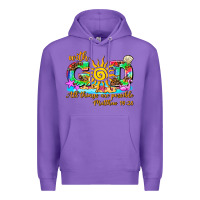 Purple with god all things are possible summer Premium Hoodie - AdoDesignShop