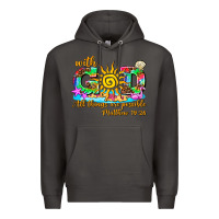 Smoke with god all things are possible summer Premium Hoodie - AdoDesignShop