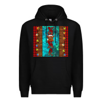 Black nana highland cow Christmas Premium Hoodie - BarkalooDesign