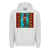 Dove Grey nana highland cow Christmas Premium Hoodie - BarkalooDesign