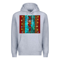 Heather Grey nana highland cow Christmas Premium Hoodie - BarkalooDesign