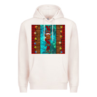 Pale Pink nana highland cow Christmas Premium Hoodie - BarkalooDesign