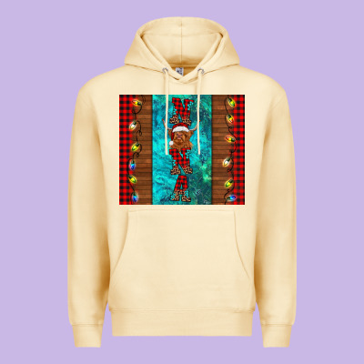 Nana Highland Cow Christmas Premium Hoodie Designed By Barkaloodesign