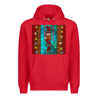 Red nana highland cow Christmas Premium Hoodie - BarkalooDesign