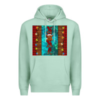 Seafoam nana highland cow Christmas Premium Hoodie - BarkalooDesign