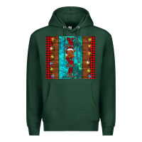 Sports Green nana highland cow Christmas Premium Hoodie - BarkalooDesign