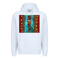 White nana highland cow Christmas Premium Hoodie - BarkalooDesign