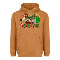 Meerkat christmas educator pencil Heavyweight Hoodie - FaDigitalArtStudio