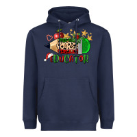 Navy christmas educator pencil Heavyweight Hoodie - FaDigitalArtStudio