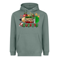 Sage christmas educator pencil Heavyweight Hoodie - FaDigitalArtStudio