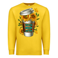 Lemon Mama Needs Coffee Cup Premium Sweatshirt - FaDigitalArtStudio