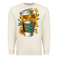 Sandshell Mama Needs Coffee Cup Premium Sweatshirt - FaDigitalArtStudio