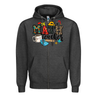 Charcoal Heather math teacher Zipper Hoodie - Zillion Design Studio