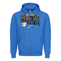 True Royal math teacher Zipper Hoodie - Zillion Design Studio