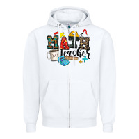 White math teacher Zipper Hoodie - Zillion Design Studio