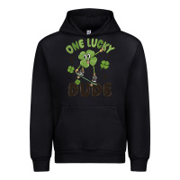 Black one lucky dude Urban Hoodie - MaliasSmallBusiness