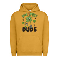 Pigment Peanut Butter one lucky dude Urban Hoodie - MaliasSmallBusiness