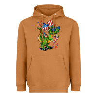 Meerkat 4th of July T-Rex Heavyweight Hoodie - CowGirlArtShop