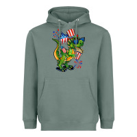 Sage 4th of July T-Rex Heavyweight Hoodie - CowGirlArtShop