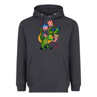 Smoke 4th of July T-Rex Heavyweight Hoodie - CowGirlArtShop