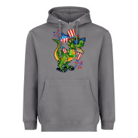 Storm 4th of July T-Rex Heavyweight Hoodie - CowGirlArtShop