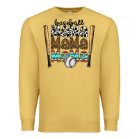 Antique Gold baseball mama mama mama Premium Sweatshirt - CowhideDigitalArt