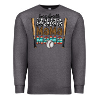 Charcoal Heather baseball mama mama mama Premium Sweatshirt - CowhideDigitalArt