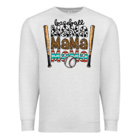 Oatmeal Heather baseball mama mama mama Premium Sweatshirt - CowhideDigitalArt