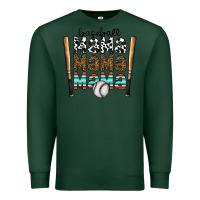 Sports Green baseball mama mama mama Premium Sweatshirt - CowhideDigitalArt