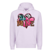 Lilac valentines day western hearts be mine Premium Hoodie - Jasminsmagicworld
