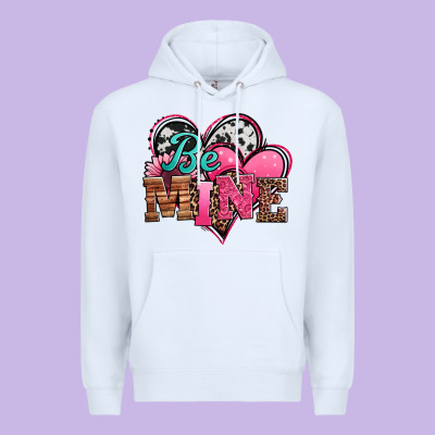 Valentines Day Western Hearts Be Mine Premium Hoodie Designed By Jasminsmagicworld