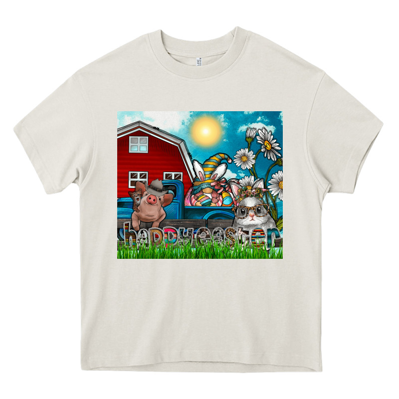 Happy Easter Heavy Core Tee by CowhideDigitalArt | Teevron