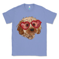 Colony Blue toy poodle with love glasses Classic Tee - RanaPortraitStore