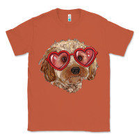 Copper toy poodle with love glasses Classic Tee - RanaPortraitStore