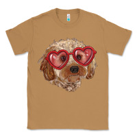 Toasted Coconut toy poodle with love glasses Classic Tee - RanaPortraitStore