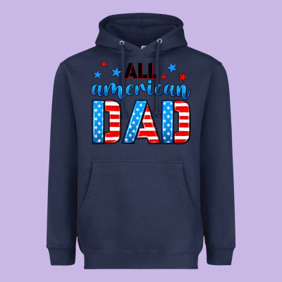 All American Dad Heavyweight Hoodie Designed By Neo Western