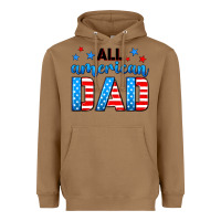 Toasted Coconut All American dad Heavyweight Hoodie - Neo Western