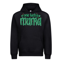 Black one lucky mama Urban Hoodie - MaliasSmallBusiness
