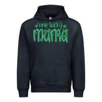 Navy one lucky mama Urban Hoodie - MaliasSmallBusiness