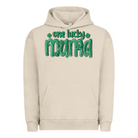 Pigment French Oak one lucky mama Urban Hoodie - MaliasSmallBusiness